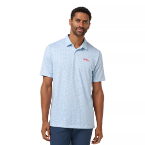 Travismathew TravisMathew Men's Ole Miss Rebels White and Light Blue College Bound Polo, XXL - $129.95 at DICK'S Sporting Goods