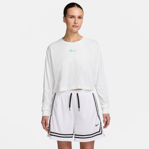 Nike Women's A'ja Wilson Long-Sleeve Basketball T-Shirt, Large, White