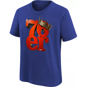 Nike Nike Youth Philadelphia 76ers LeBron James Crown T-Shirt, Small, Blue - $35.00 at DICK'S Sporting Goods