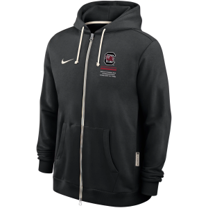 Nike Men's South Carolina Gamecocks Black Standard Issue Full-Zip Hoodie, Small