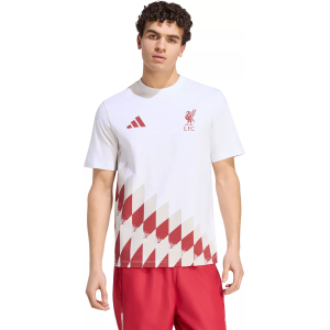 adidas Adult Liverpool 2026 White Logo T-Shirt, Men's, Medium