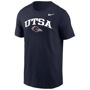 Nike Men's UT San Antonio Roadrunners Navy Arch Logo T-Shirt, Small, Blue