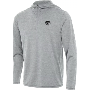 Antigua Antigua Men's Iowa Hawkeyes Tidy Hood 1/4 Zip, XL, Gray - $84.99 at DICK'S Sporting Goods