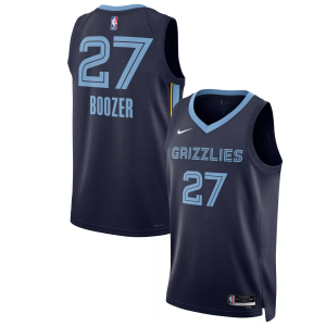 Nike Men's Memphis Grizzlies Navy Cameron Boozer #27 Icon Edition Jersey, XL, Blue