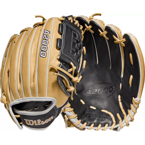 Wilson 12" P12 A2000 Series Fastpitch Glove, Blonde/Black