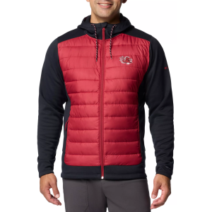 Columbia Men's South Carolina Gamecocks Black Hybrid Full-Zip Jacket, Large