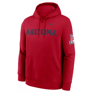 Nike Men's Arizona Wildcats University Red Club Fleece Hoodie, Small