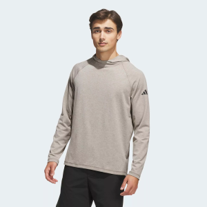 adidas Men's Ultimate365 Heather Hoodie, XL, Khaki Six Mel