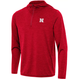 Antigua Antigua Men's Nebraska Cornhuskers Tidy Hood 1/4 Zip, Large, Red - $84.99 at DICK'S Sporting Goods