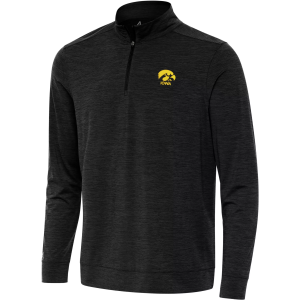 Antigua Antigua Men's Iowa Hawkeyes Bright Mock 1/4 Zip, Large, Black - $79.99 at DICK'S Sporting Goods