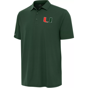 Antigua Men's Miami Hurricanes Era Polo, Small, Green