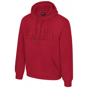 Colosseum Men's Indiana Hoosiers Cardinal Mikey Tonal Hoodie, Small, Red