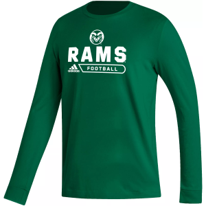 adidas Men's Texas Tech Red Raiders Green Fresh Long Sleeve Shirt, XL