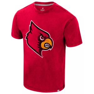 Colosseum Men's Louisville Cardinals Red Bangkok T-Shirt, Small