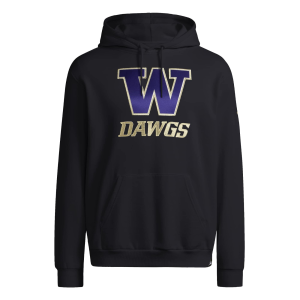 adidas Adult Washington Huskies Unleash the Dawgs Hoodie, Men's, Large, Black
