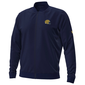 Under Armour Men's Notre Dame Fighting Irish Navy Coach Freeman Bomber Jacket, Large, Blue