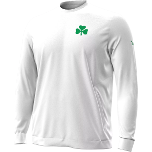Under Armour Men's Notre Dame Fighting Irish White Shamrock Crewneck Sweatshirt, XXL