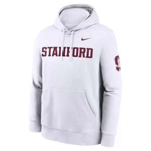 Nike Men's Stanford Cardinal White Club Fleece Hoodie, Small