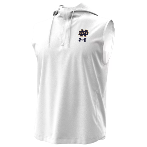 Under Armour Men's Notre Dame Fighting Irish White Motivate Gameday Hoodie, Large