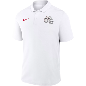 Nike Adult Georgia Bulldogs Whiteout Polo, Men's, Medium, White