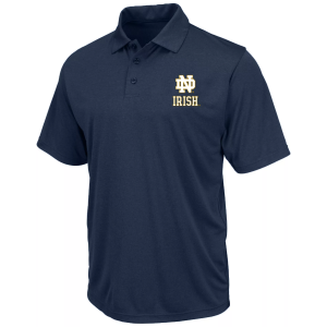 Champion Men's Notre Dame Fighting Irish Navy Big and Tall Polo, XLT, Blue