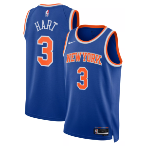 Nike Men's New York Knicks Josh Hart #3 Blue Replica Icon Jersey, Small