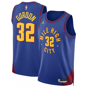 Jordan Adult Denver Nuggets Aaron Gordon #32 Statement Jersey, Men's, Small, Blue