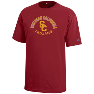 Champion Youth USC Trojans Cardinal Jersey T-Shirt, Medium, Red