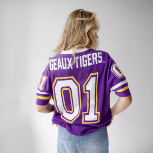 Gameday Social Women's LSU Tigers Purple Sweater Jersey, Small