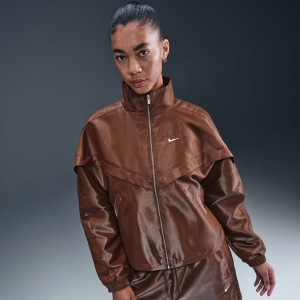 Nike Women's Sportswear Windrunner Shine Jacket, XS, Fauna Brown