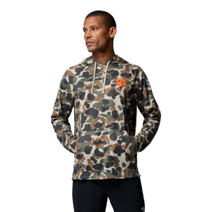 Columbia Men's Clemson Tigers Camo Wild Cast Hoodie, Small, Green