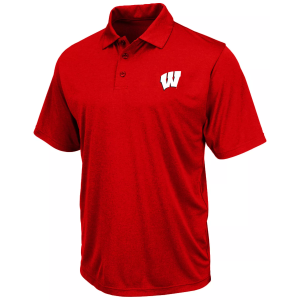 Champion Men's Wisconsin Badgers Red Big and Tall Polo, 3X