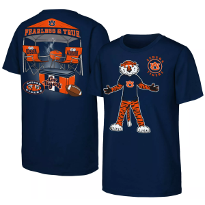NCAA Youth Auburn Tigers Navy Tailgater T-Shirt, Medium, Blue