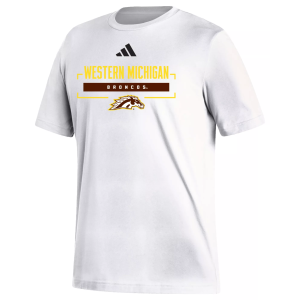 Adidas adidas Men's Western Michigan Broncos White Fresh Icon T-Shirt, XL - $40.00 at DICK'S Sporting Goods