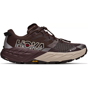 HOKA Men's Speedgoat 7 GTX Trail Running Shoes, Size 11.5, Spiced Chocolate/River Rock Grey