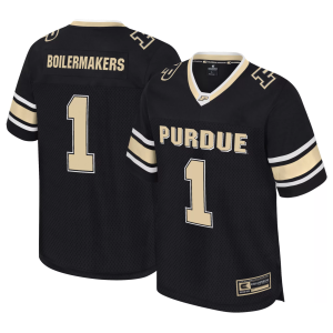 Colosseum Men's Purdue Boilermakers Black All Day Jersey, Medium