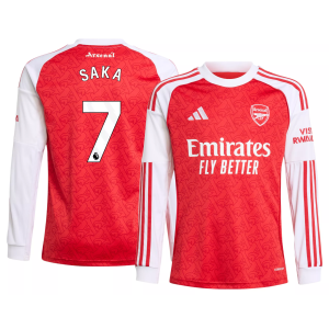 Adidas adidas Youth Arsenal Bukayo Saka #7 2025 Red Home Replica Jersey, Large - $120.00 at DICK'S Sporting Goods