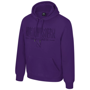 Colosseum Men's Northwestern Wildcats Purple Mikey Tonal Hoodie, Small