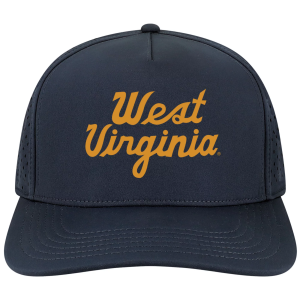 League-Legacy Adult West Virginia Mountaineers Navy Script Adjustable Hat, Men's, Blue