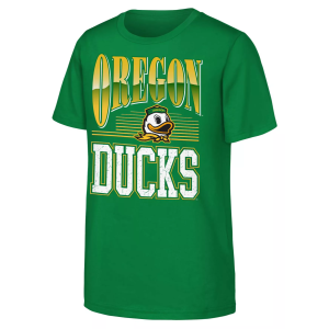 NCAA Youth Oregon Ducks Green Chrome Header T-Shirt, Medium