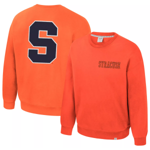 Colosseum Men's Syracuse Orange Orange Super-Rich Vintage Crewneck Sweatshirt, Small