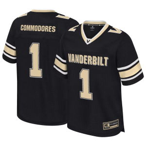 Colosseum Men's Vanderbilt Commodores Black All Day Jersey, Medium