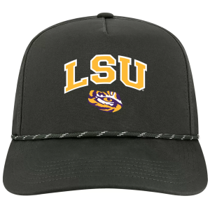 League-Legacy Adult LSU Tigers Black Arch Logo Caddy Adjustable Hat, Men's