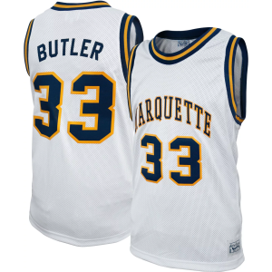 Retro Brand Retro Brand Men's Marquette Golden Eagles Jimmy Butler #33 White Replica Basketball Jersey, Large - $119.99 at DICK'S Sporting Goods