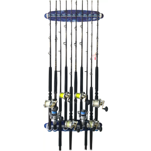 Rush Creek Reel Salty 10 Rod Wall and Ceiling Sliding Rack