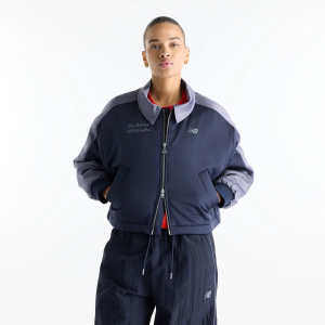 New Balance Women's Sport Legacy Stadium Jacket, XL, Dark Night