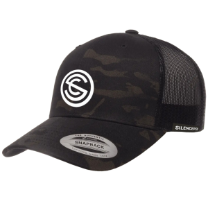 Silencerco BK MultiCam Trucker Hat - White - $31.00 at SilencerCo