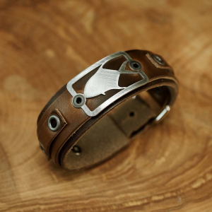 Sight Line Provisions Permit Bracelet - Horween Brown