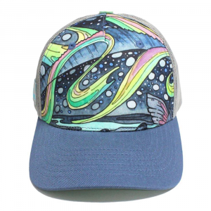 Fishewear Haliborealis Abstract Trucker Hat - One Color