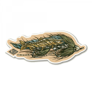 Lakes Rivers Streams Brown Trout Streamer Decal - One Color